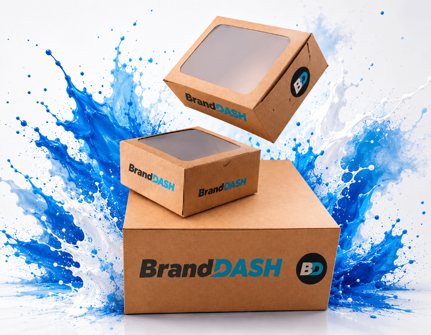 BrandDash branded cake boxes
